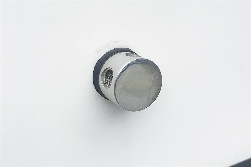 Εξαερισμός δεξαμενής 90 μοιρών από ανοξείδωτο χάλυβα 316