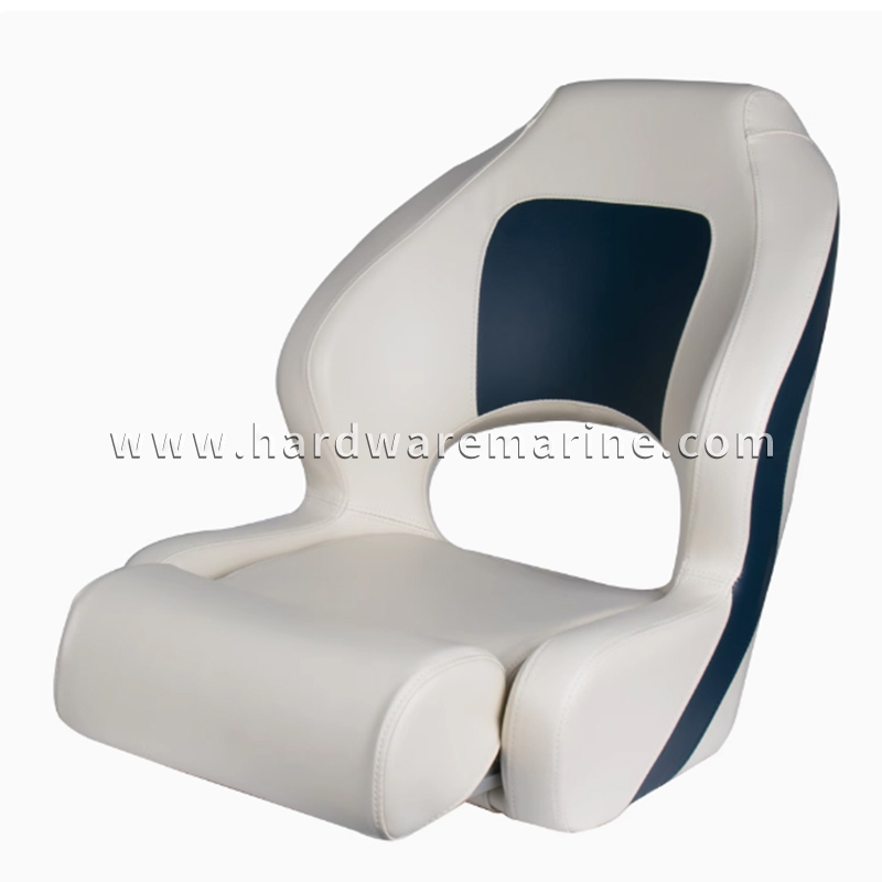 Deluxe Flip-Up Marine Seat (Μπεζ & Μπλε)
