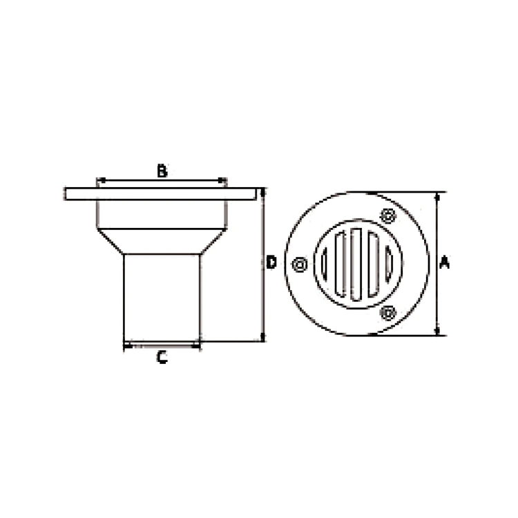 ABS Plastic Marine Thru Hull Fitting